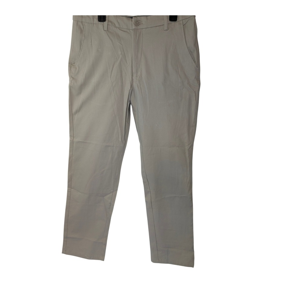 Dockers Mens Anyday Khaki Straight Fit Smart 360 Flex Pants Taupe 34x32 NEW